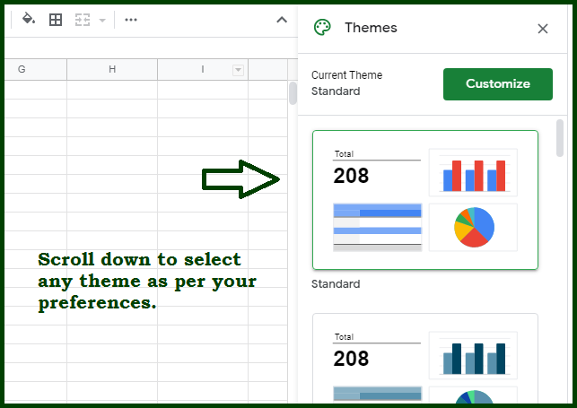 Learn How To Change Spreadsheet Theme With Shortcut In Google Sheets