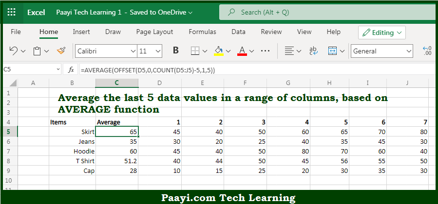 learn-how-to-average-last-5-values-in-columns-in-microsoft-excel