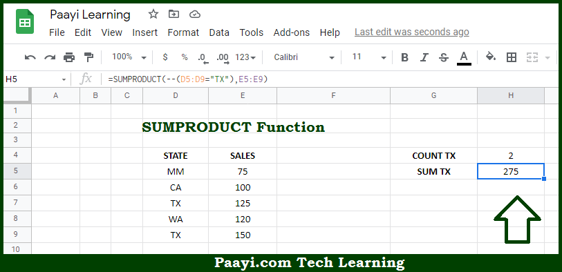 learn-how-to-use-google-sheets-sumproduct-function-paayi-tech