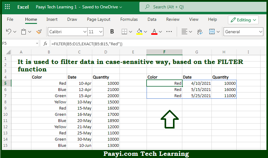 Learn How To Filter With Exact Match In Microsoft Excel Paayi