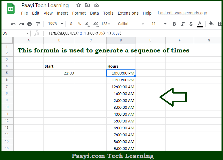 learn-how-to-get-sequence-of-times-in-google-sheets-paayi