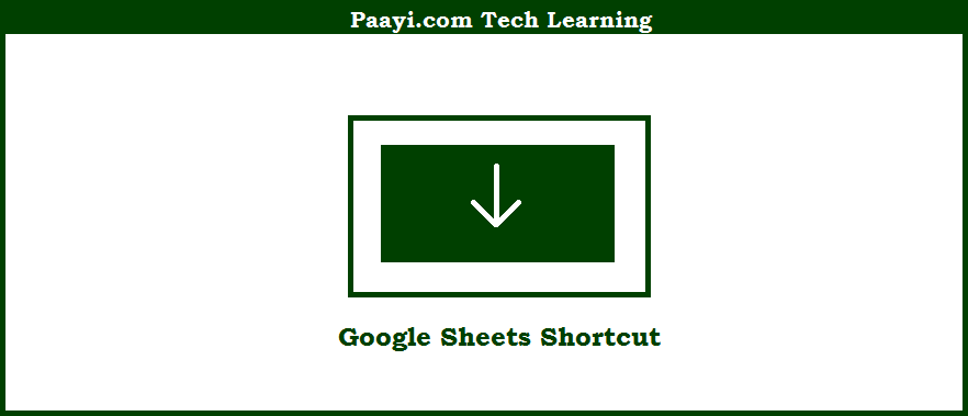 How To Select From A Cell Down In Excel