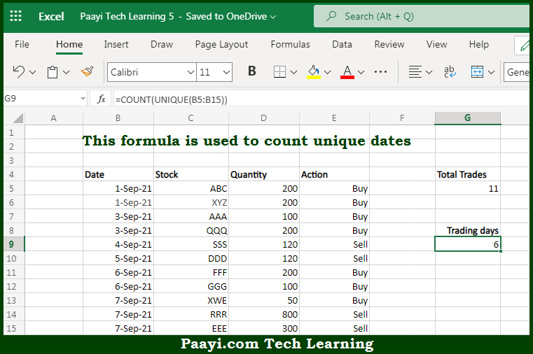 learn-how-to-count-unique-dates-in-microsoft-excel-paayi-tech