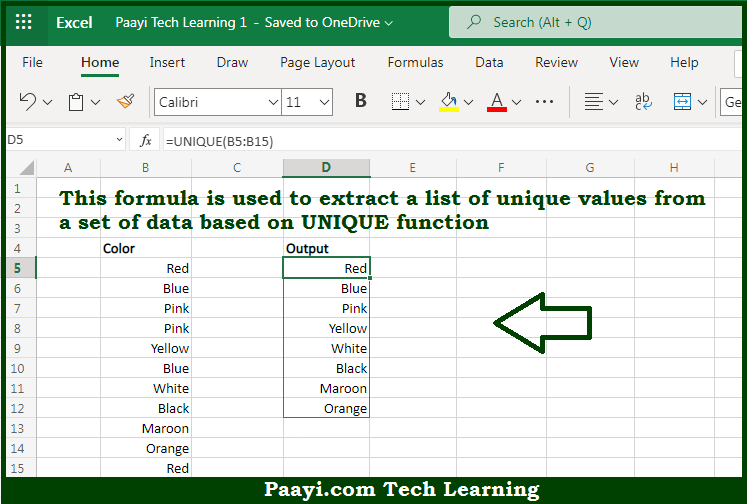 how-to-find-unique-values-excel