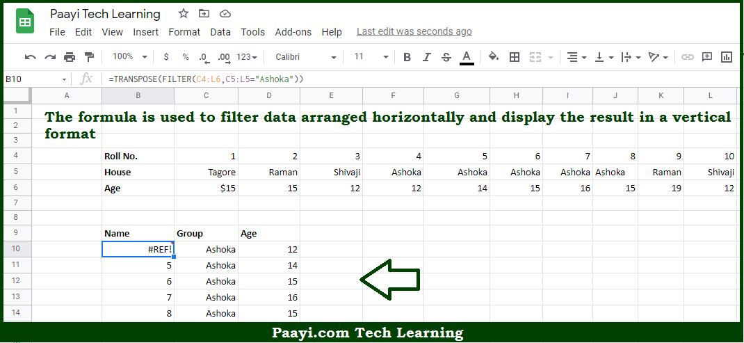 Google Sheets Horizontal To Vertical