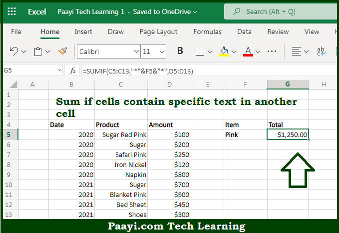 How To Get Text From Another Cell In Excel