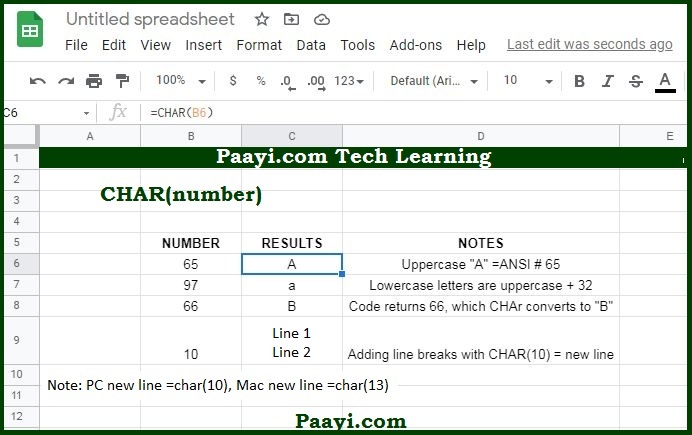 learn-how-to-use-google-sheets-char-function-paayi-tech