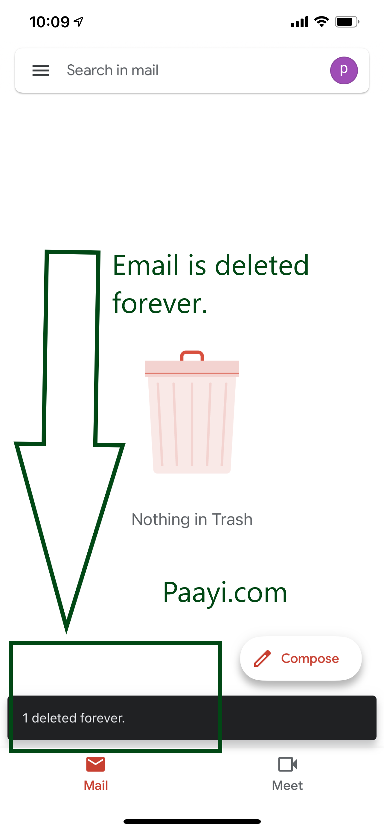 How To Delete Email Permanently From Your Gmail App In IPhone Or IPad 
