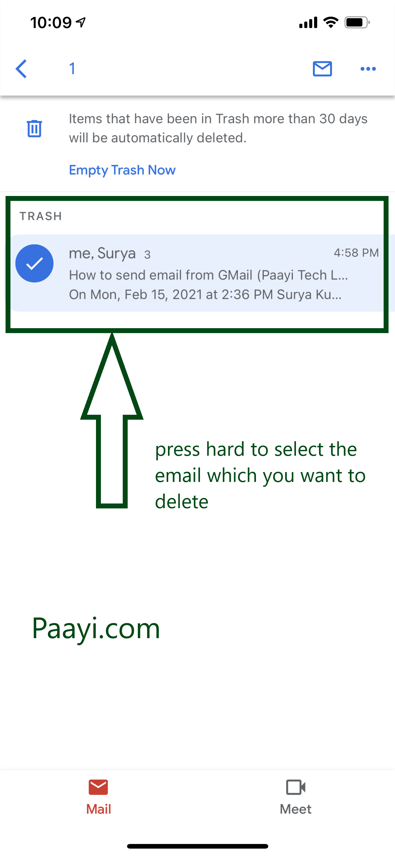 How To Delete Email Permanently From Your Gmail App In IPhone Or IPad 